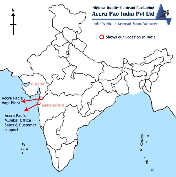 Location Map of Accra Pac India Pvt. Ltd.